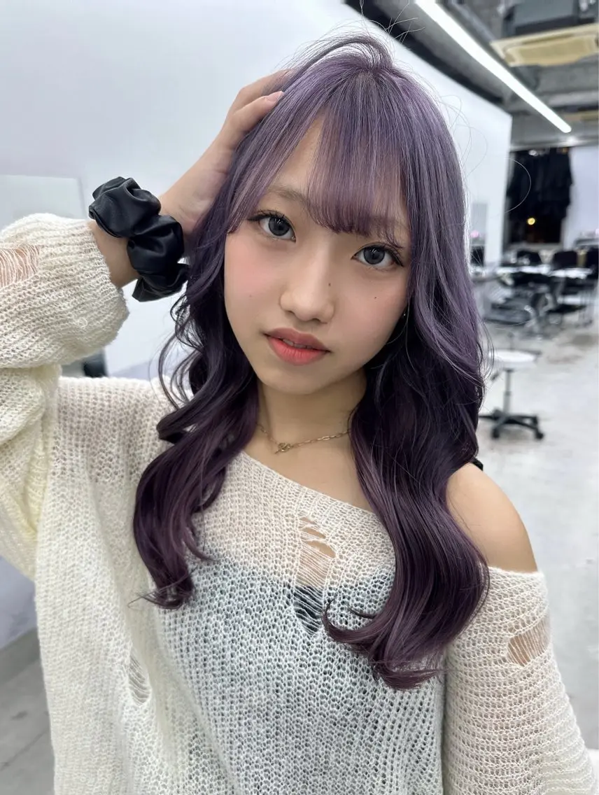 ロング カラー ブリーチ ケアブリーチ ロング トリートメント ヘアカラー ブリーチ/ハイトーン 名古屋栄/SHIONのヘアスタイル