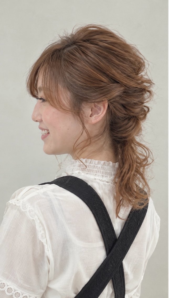 セミロング ヘアアレンジ Verde西院店 ＫＡＲＥＮ💗のヘアスタイル