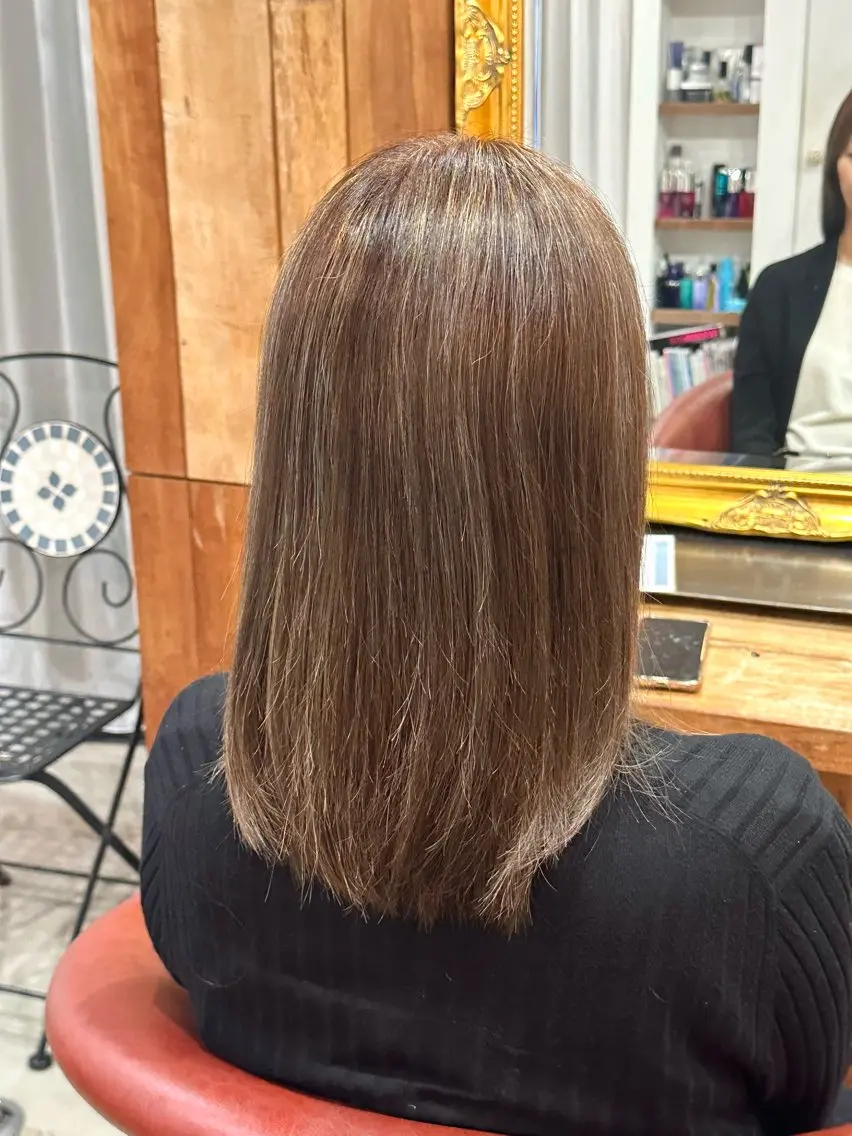 ロング カラー ベージュカラー ハイライトカラー ハイライト ヘアカラー 山之内匠/艶カラー/ ハイトーン/ブリーチのヘアスタイル