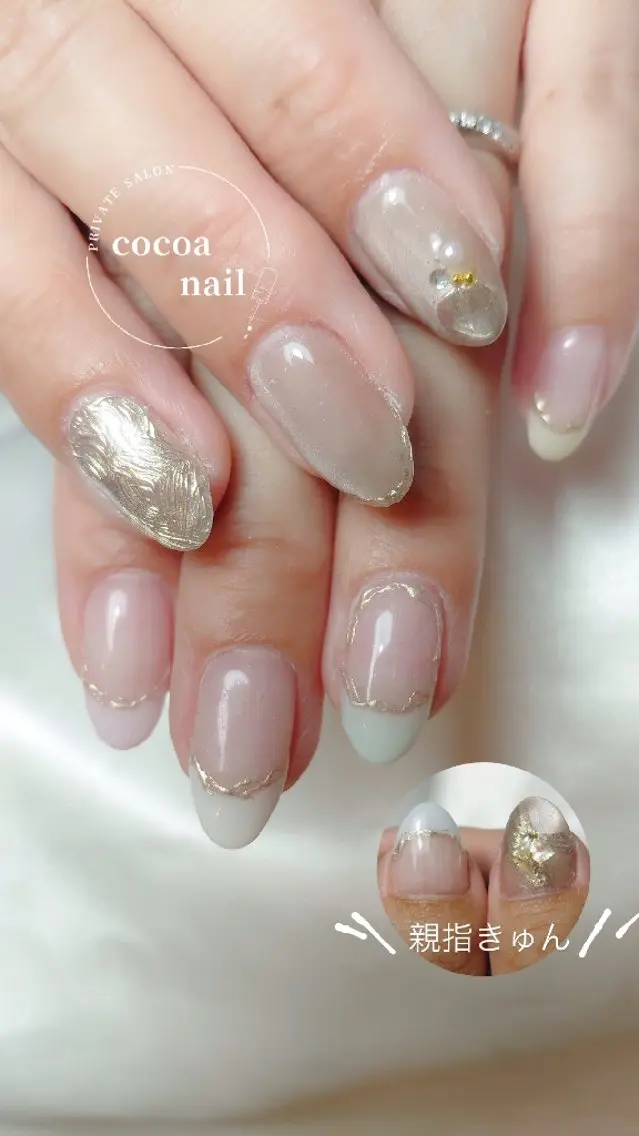 ネイル ハンドネイル ハンドケア cocoa nail 　mayaのネイルデザイン