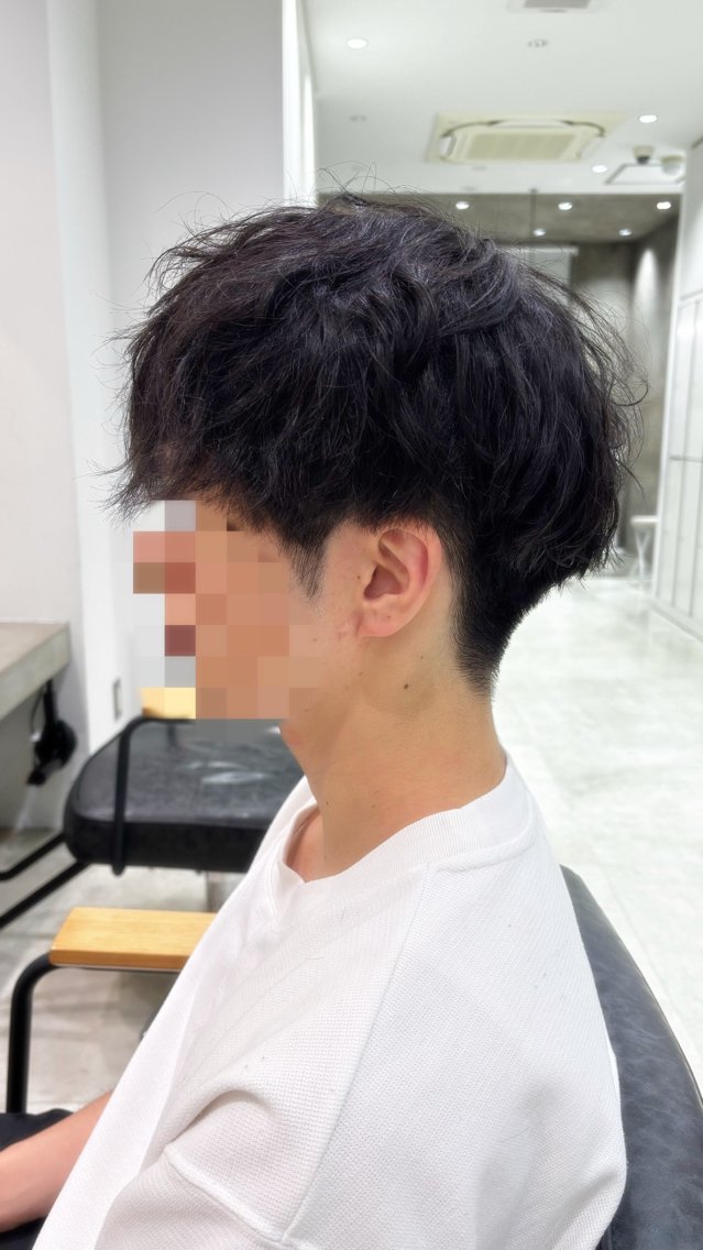 パーマ メンズ カット パーマ 📍川崎/ スズカのヘアスタイル