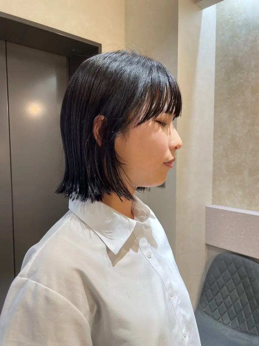 ショート ボブ 顔周りカット ブリーチなし透明感 🪄aoi🤎のヘアスタイル