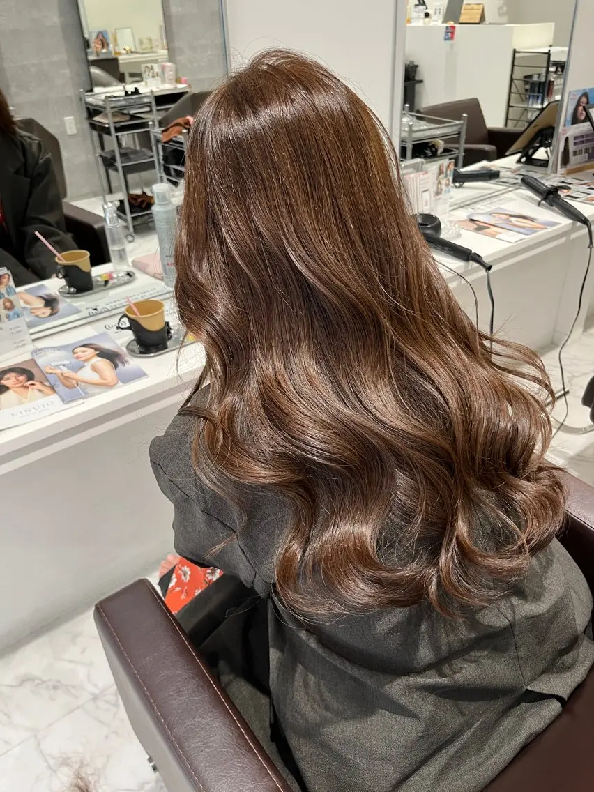セミロング カラー カット ヘアカラー トリートメント Grow by NYNY 坂本 理輝のヘアスタイル