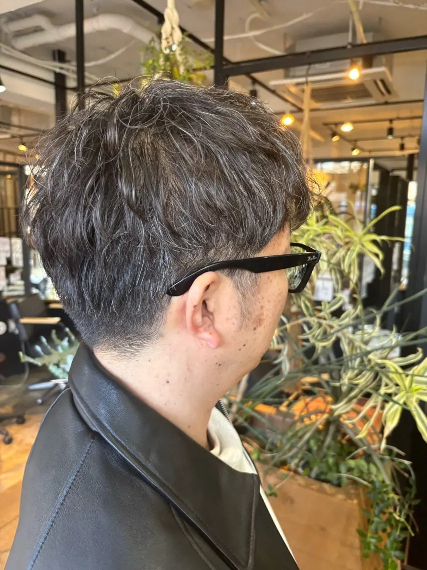 【ご新規メンズ限定🫐】練習モデル波巻きパーマ＋カットの写真