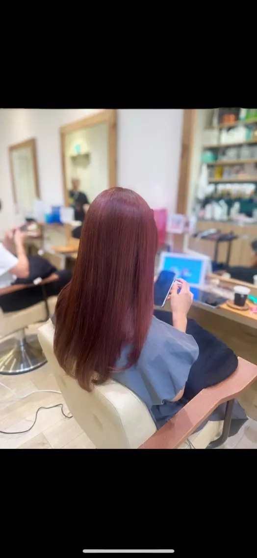 ロング カラー ブリーチ ダブルカラー ブリーチなしカラー ブリーチなしカラー RURI🩵のヘアスタイル