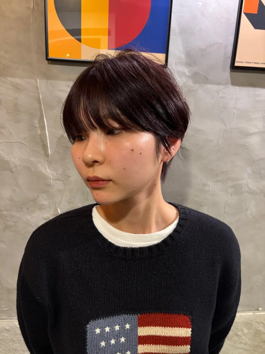 ショート カラー カット トリートメント 落合 優樹のヘアスタイル