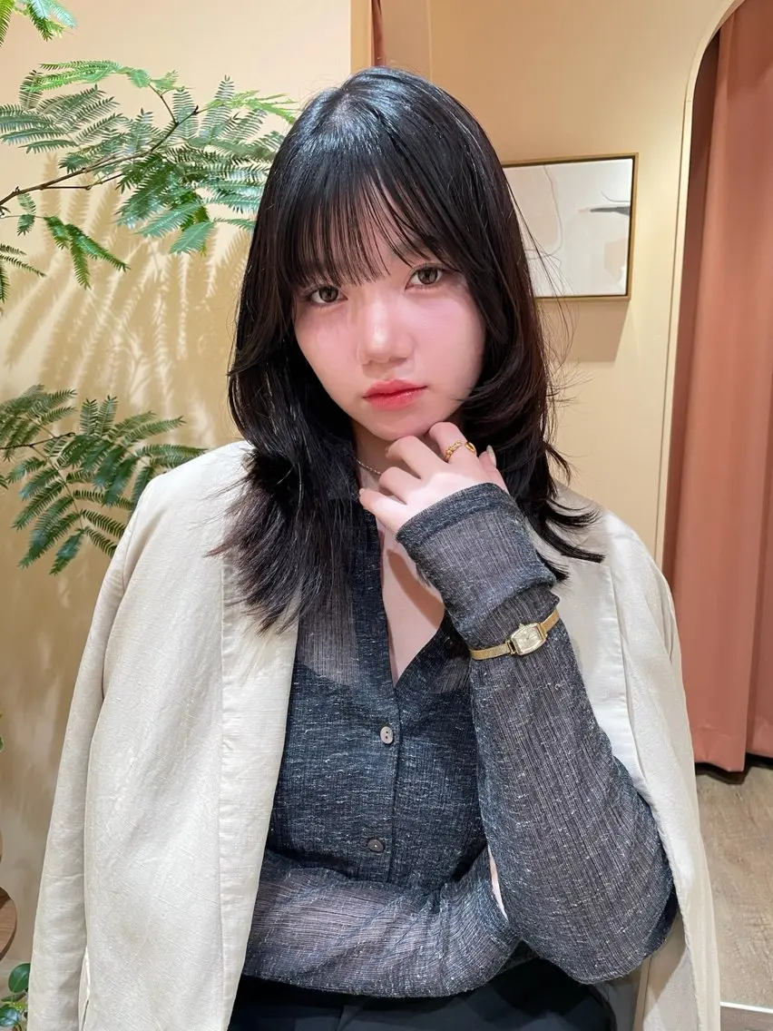 ミディアム 髙塚碧🇰🇷 韓国ヘア🎗️のヘアスタイル