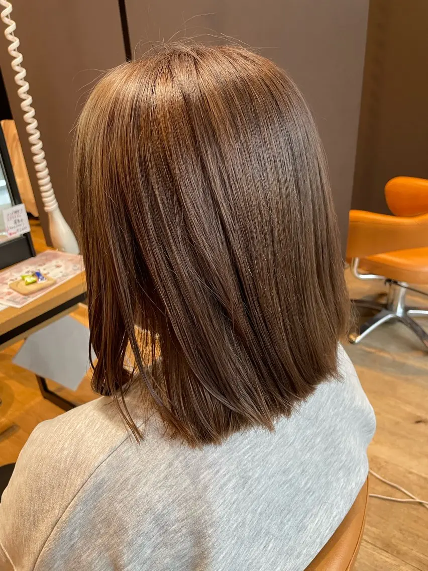 ミディアム カラー ベージュカラー カット ヘアカラー トリートメント 髪質改善/ブリーチ 田代 龍我のヘアスタイル
