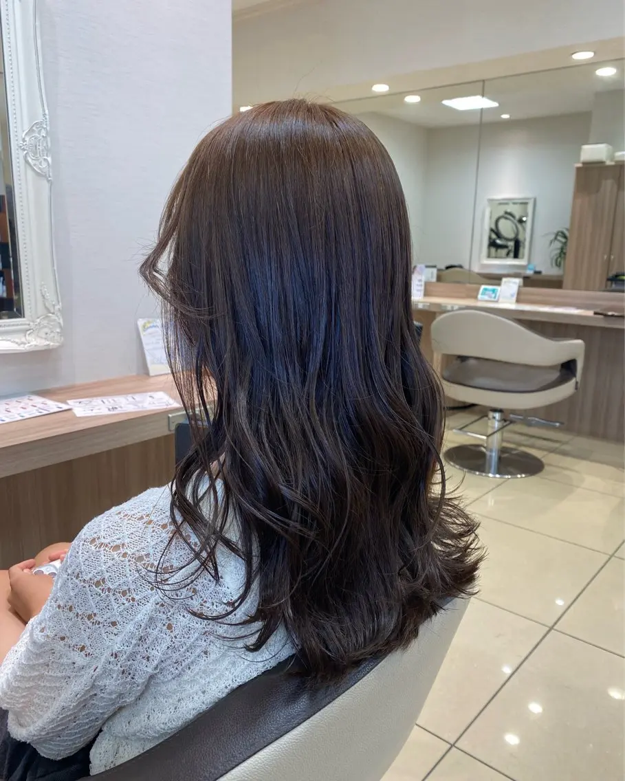 ロング カラー ブラウンカラー ヘアカラー トリートメント 透明感カラー/ 松井克樹のヘアスタイル