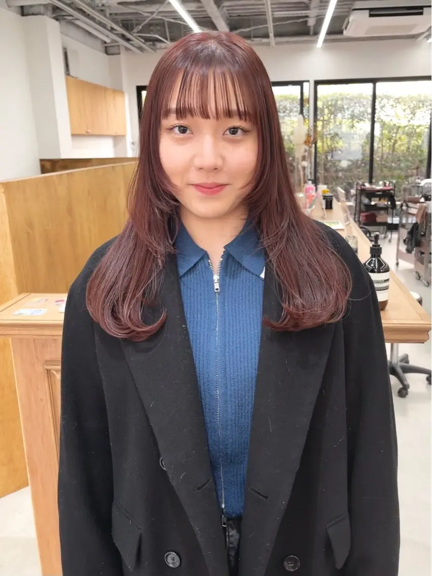 ロング カラー ヘアアレンジ ブリーチ ダブルカラー ブリーチなしカラー レイヤーカット ena/ブリーチなし 透明感・レイヤー🎀のヘアスタイル