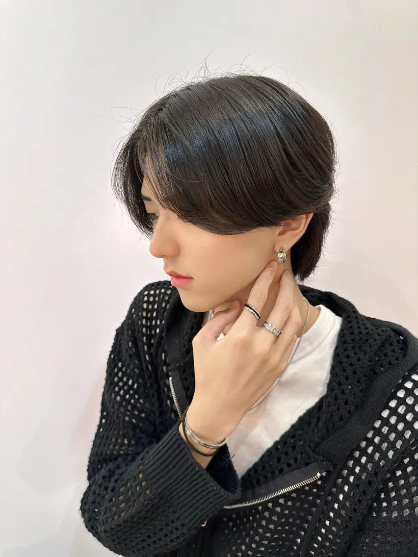 メンズ センターパート カット ❄️高野 杏介❄️ツヤ髪得意!のヘアスタイル