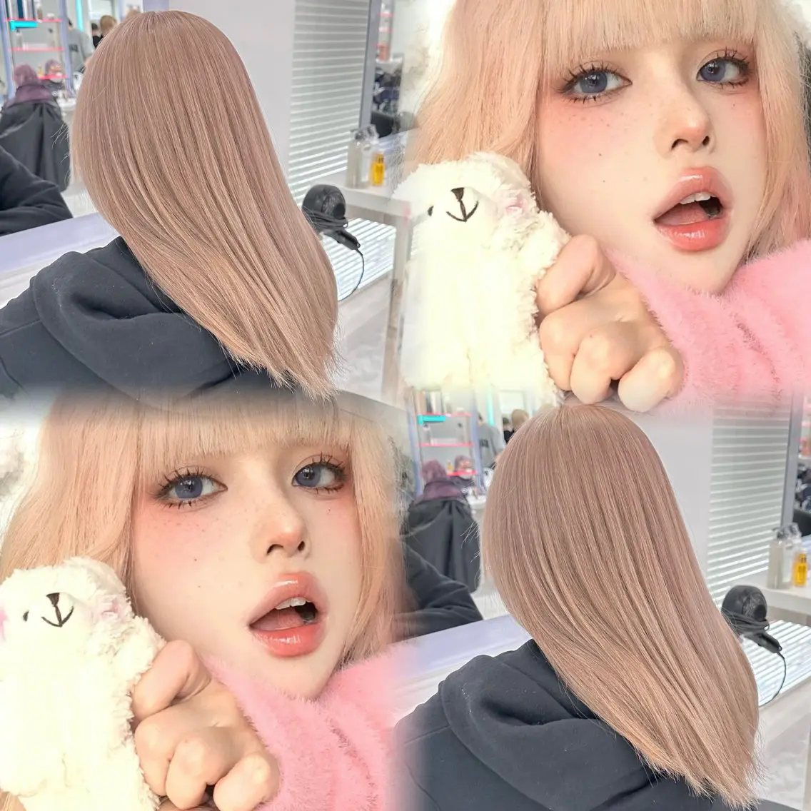 ロング カラー 色落ち綺麗🩰ハイ トーン🎀RINKAのヘアスタイル