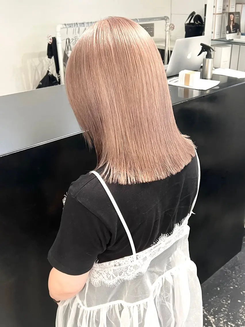 ミディアム カラー カット ヘアカラー トリートメント HARU//原宿🤍 リピート率NO.1のヘアスタイル
