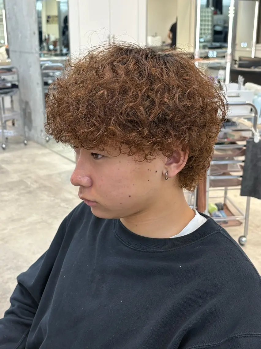 カラー パーマ メンズ カット パーマ fifth 武正 琉生のヘアスタイル
