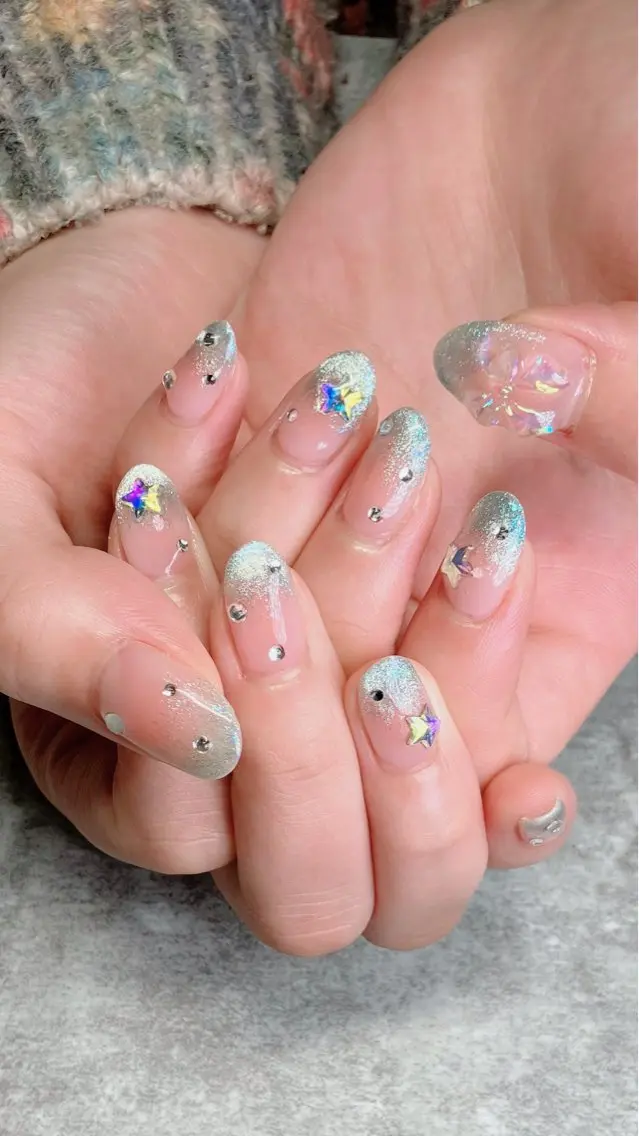 ネイル ハンドネイル ハンドケア shino🌟 痛ネイルのネイルデザイン