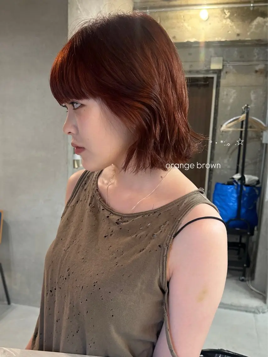 ショート カラー ヘアカラー トリートメント 暖色カラー/レイヤー 🌙 オノユリカのヘアスタイル