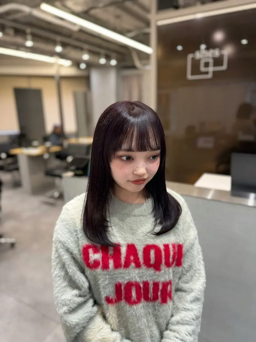 カラー ラベンダーカラー ラベンダーピンク ピンクカラー NAO/ 髪質改善/艶カラーのヘアスタイル