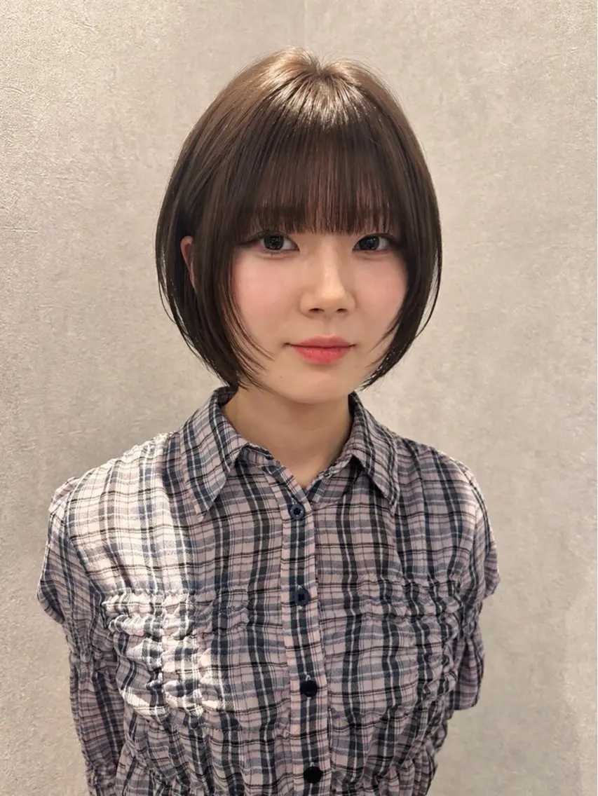 ショート カット ヘアカラー トリートメント レイヤー/ハッシュ 三好悠生のヘアスタイル