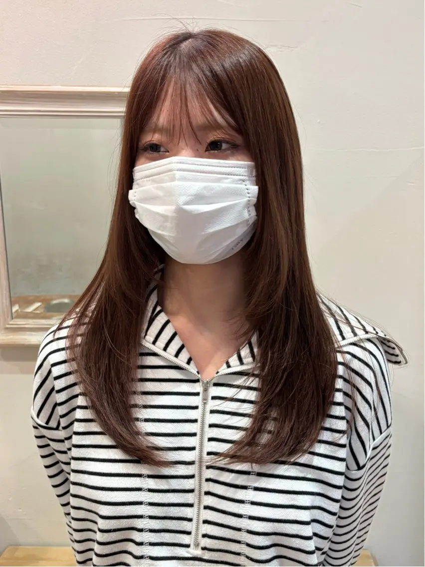 ロング レイヤーカット 角田 いちるのヘアスタイル