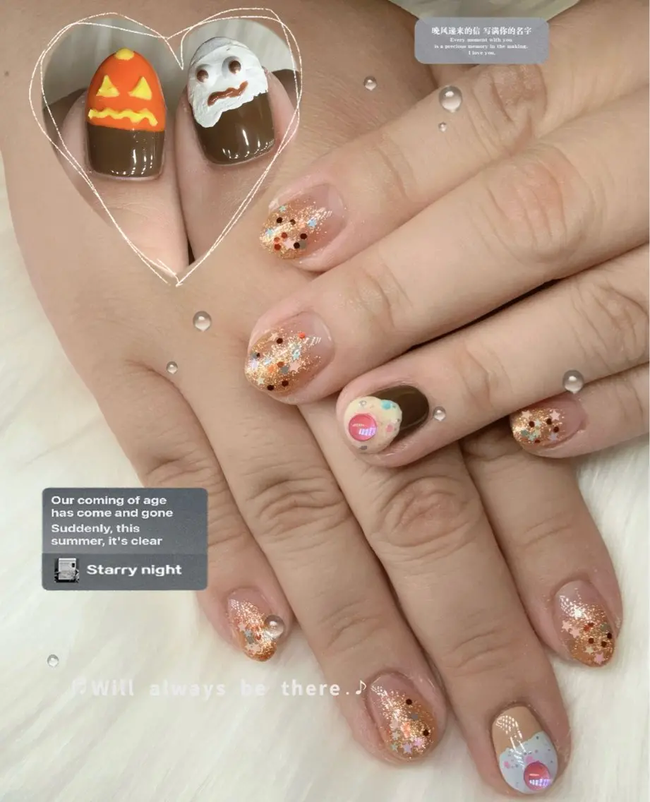 ネイル ハロウィン ハンドネイル Anna Nailのネイルデザイン