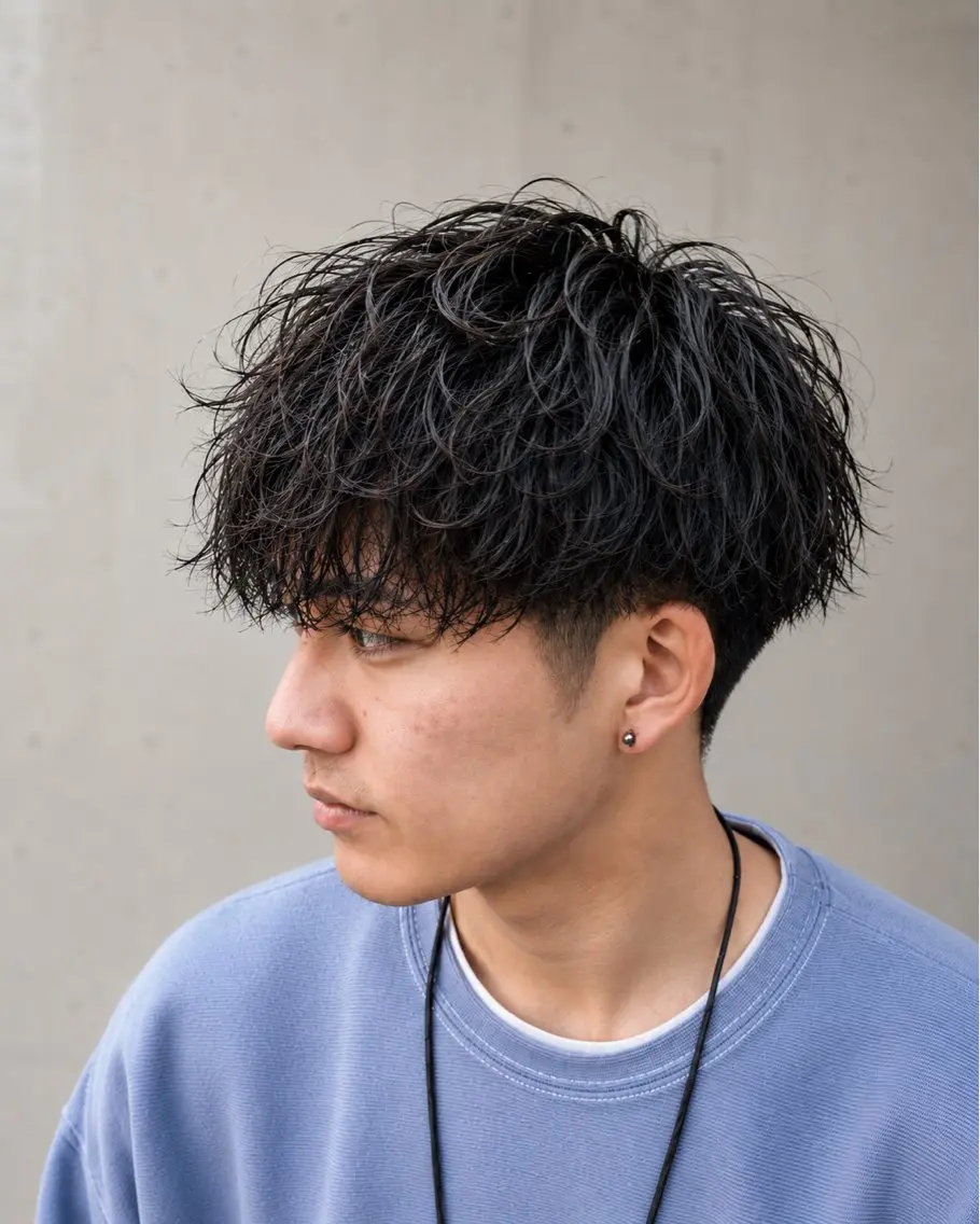 ショート パーマ メンズ メンズパーマ 川﨑 大暉のヘアスタイル