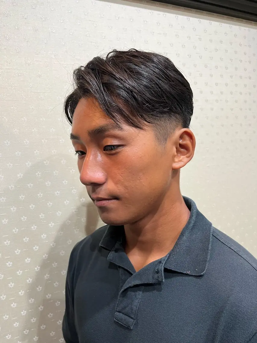 ショート メンズ アップバング スタイリスト風間麗旺 メンズスタイル特化のヘアスタイル