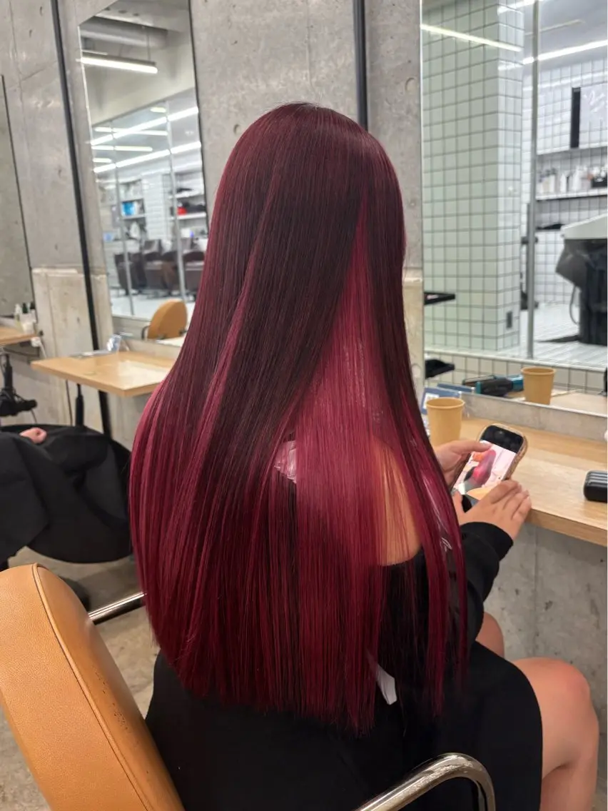 カラー 🍀デザインカラー わか🍀のヘアスタイル