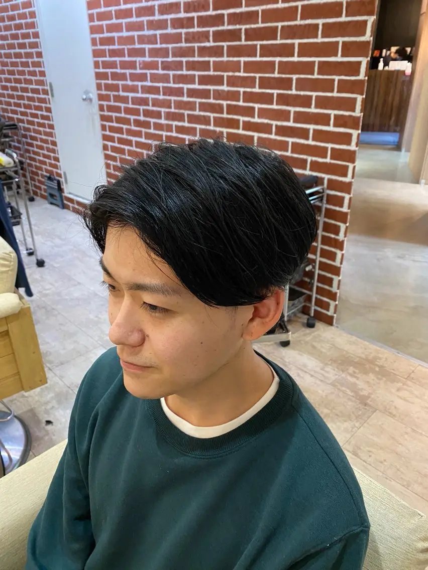 ミディアム パーマ メンズ 縮毛矯正 カット 縮毛矯正 GAKU 【メンズ特化】のヘアスタイル