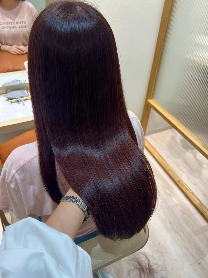 ロング カラー 透明感カラー くびれヘア 顔まわりレイヤー 髪質改善 韓国風ヘア shindo lisa🎀🪽のヘアスタイル