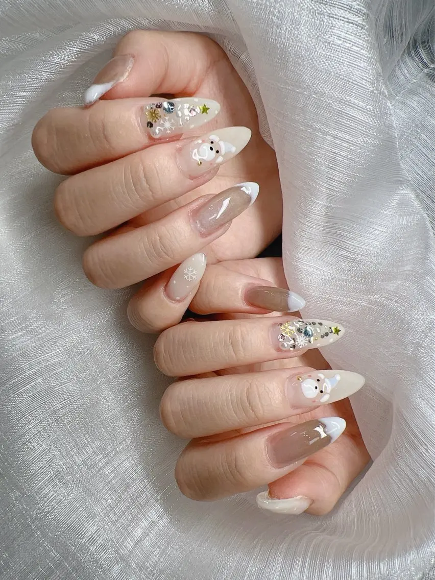 ネイル ハンドネイル Lee Nails チップ長さだし専門店のネイルデザイン