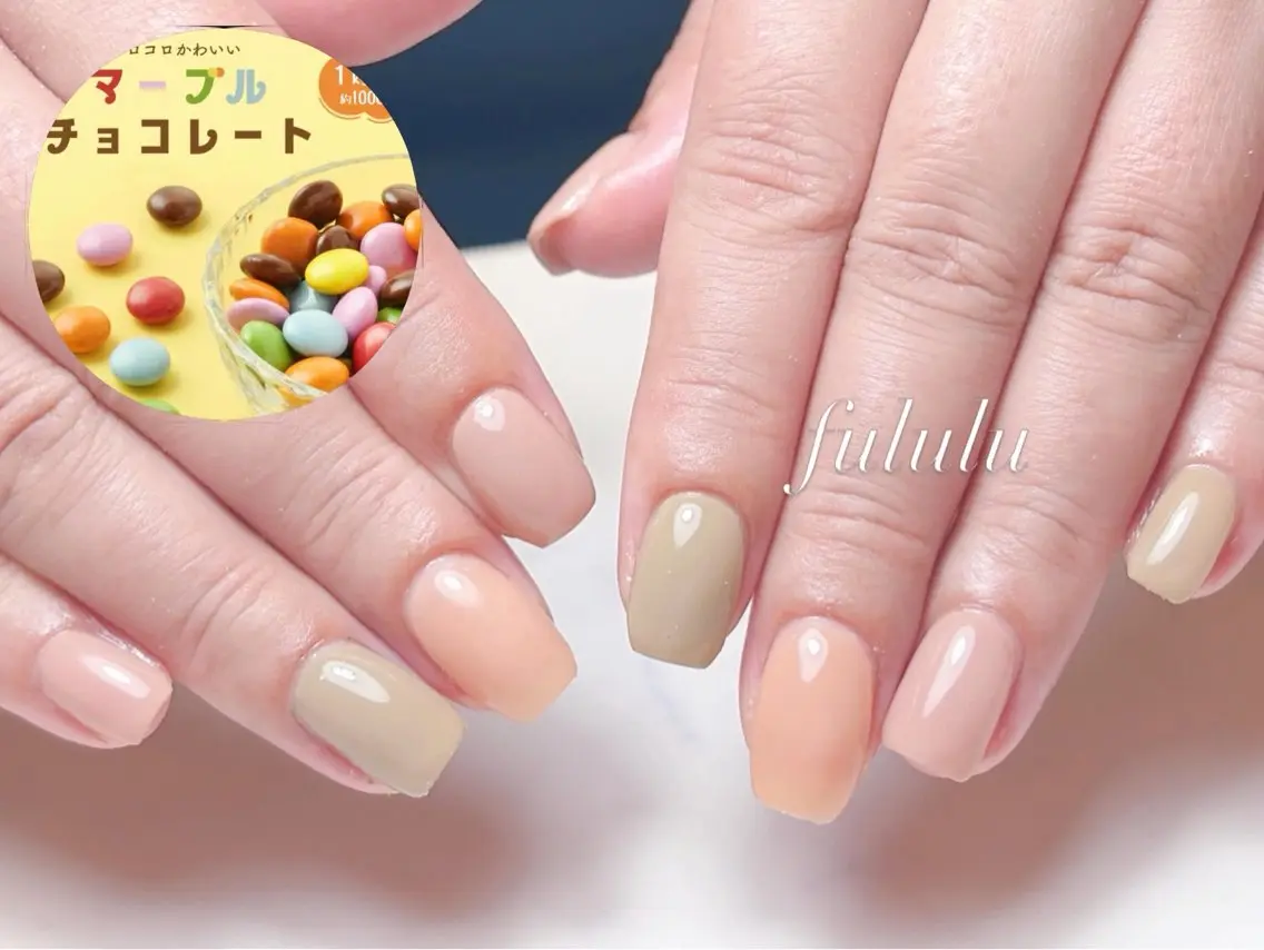 ネイル ワンカラーネイル Fululu nailのネイルデザイン