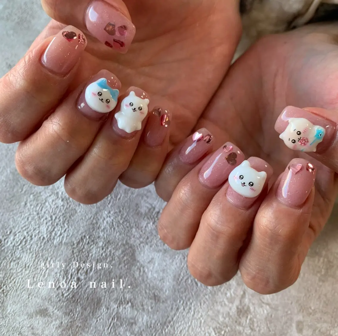 ネイル アートネイル 持ち込み nailsalon Lenoaのネイルデザイン