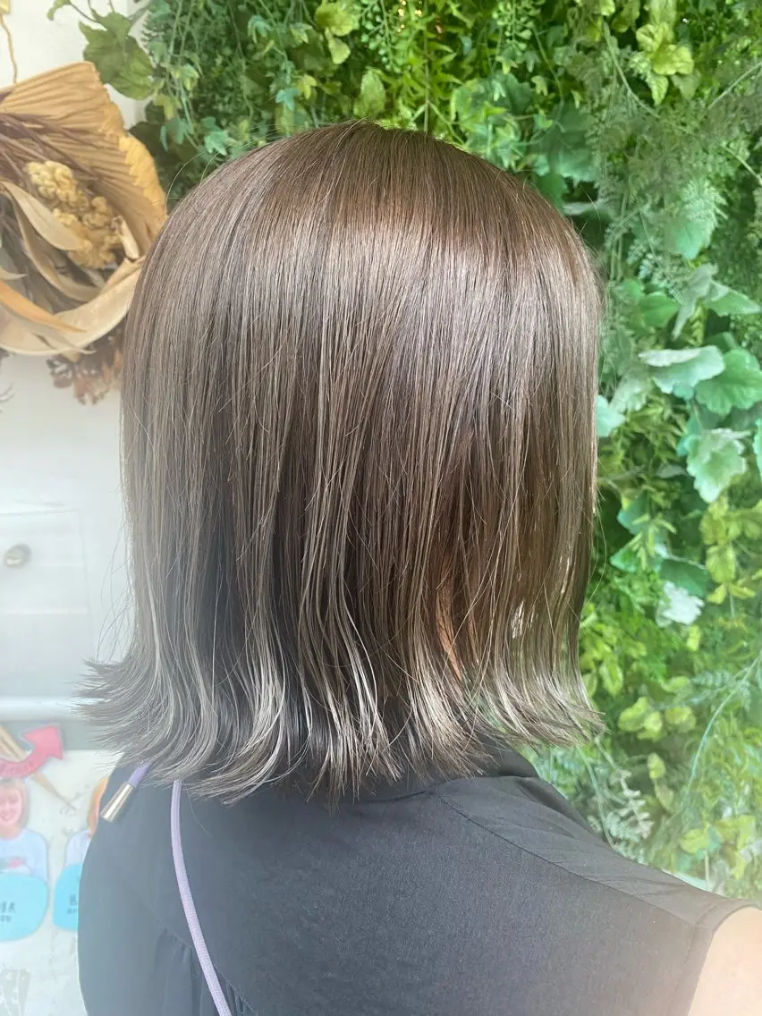 ショート カラー カット ヘアカラー トリートメント 透明感カラー/韓国 ヘア🩶yuri🩵のヘアスタイル