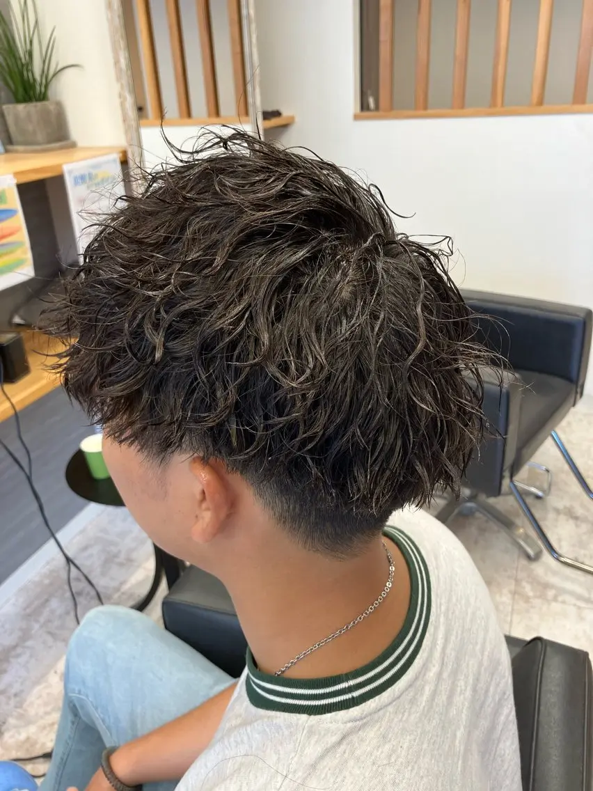 パーマ メンズ カット パーマ メンズ特化/パーマ/ フェードWATARUのヘアスタイル