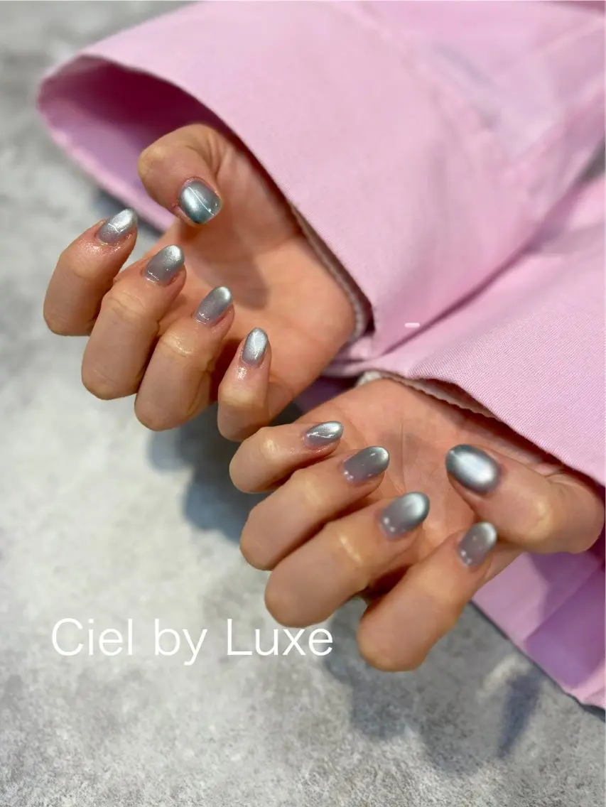 ネイル マグネットネイル ハンドネイル CielbyLuxe Yukiのネイルデザイン