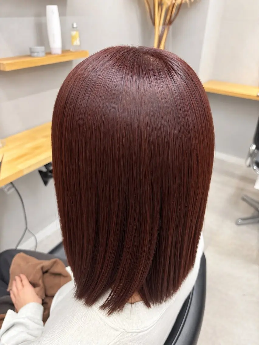 ミディアム 三田 百花のヘアスタイル
