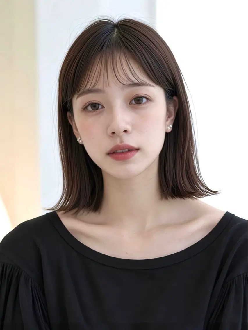 ミディアム カット LITTLE CLOSETのヘアスタイル
