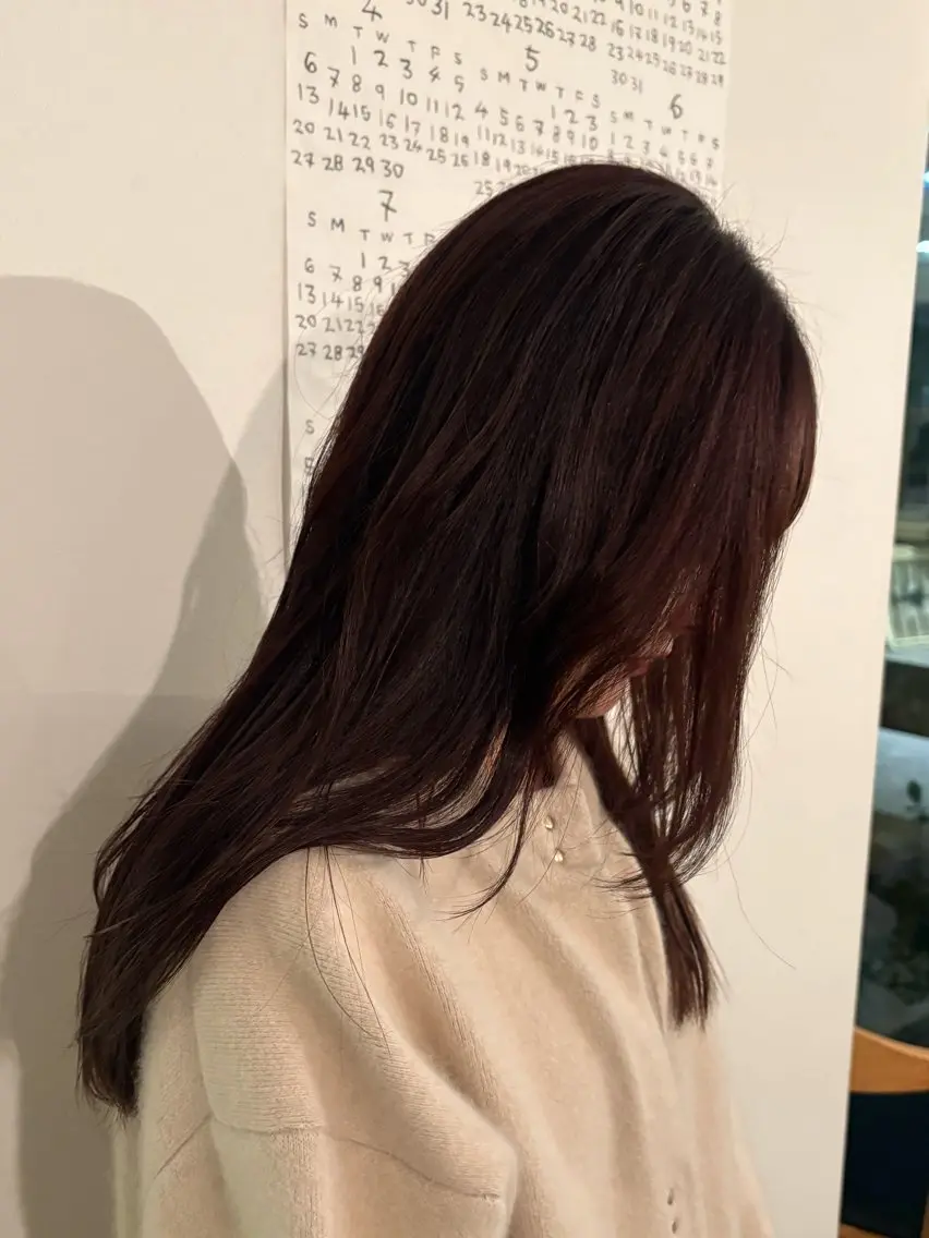 ロング カラー ヘアカラー トリートメント 高橋 杏のヘアスタイル