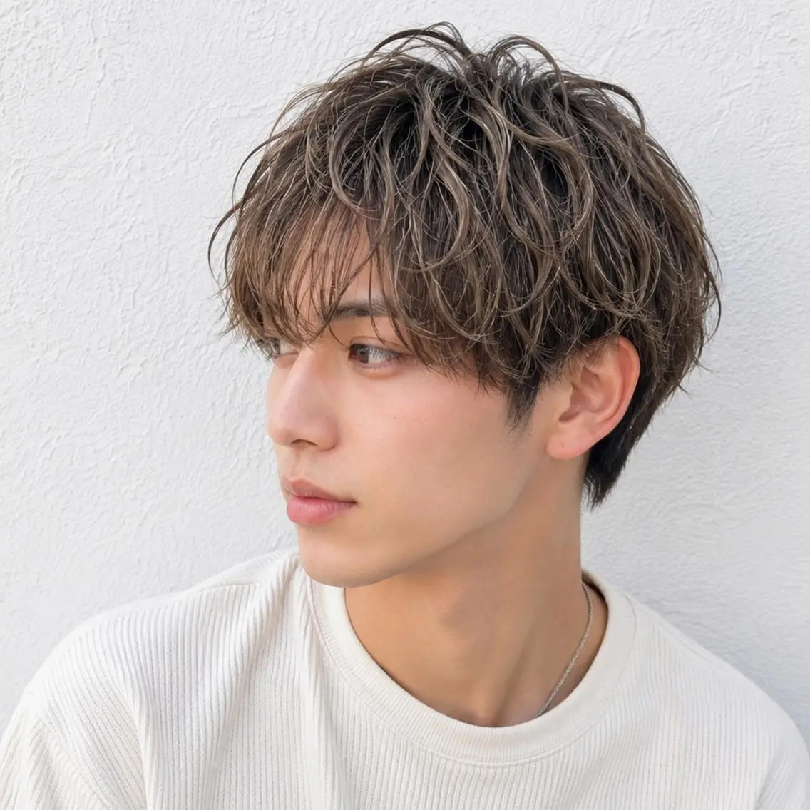 メンズ パーマ メンズ韓国風 メンズパーマ ニュアンスパーマ カット パーマ SOURCE梅田💎 ヘアケア/艶カラーのヘアスタイル
