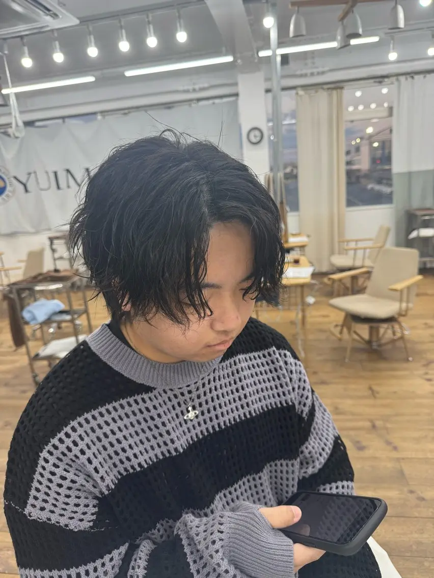 ショート パーマ メンズ メンズパーマ メンズ特化サロン ユウヘイのヘアスタイル
