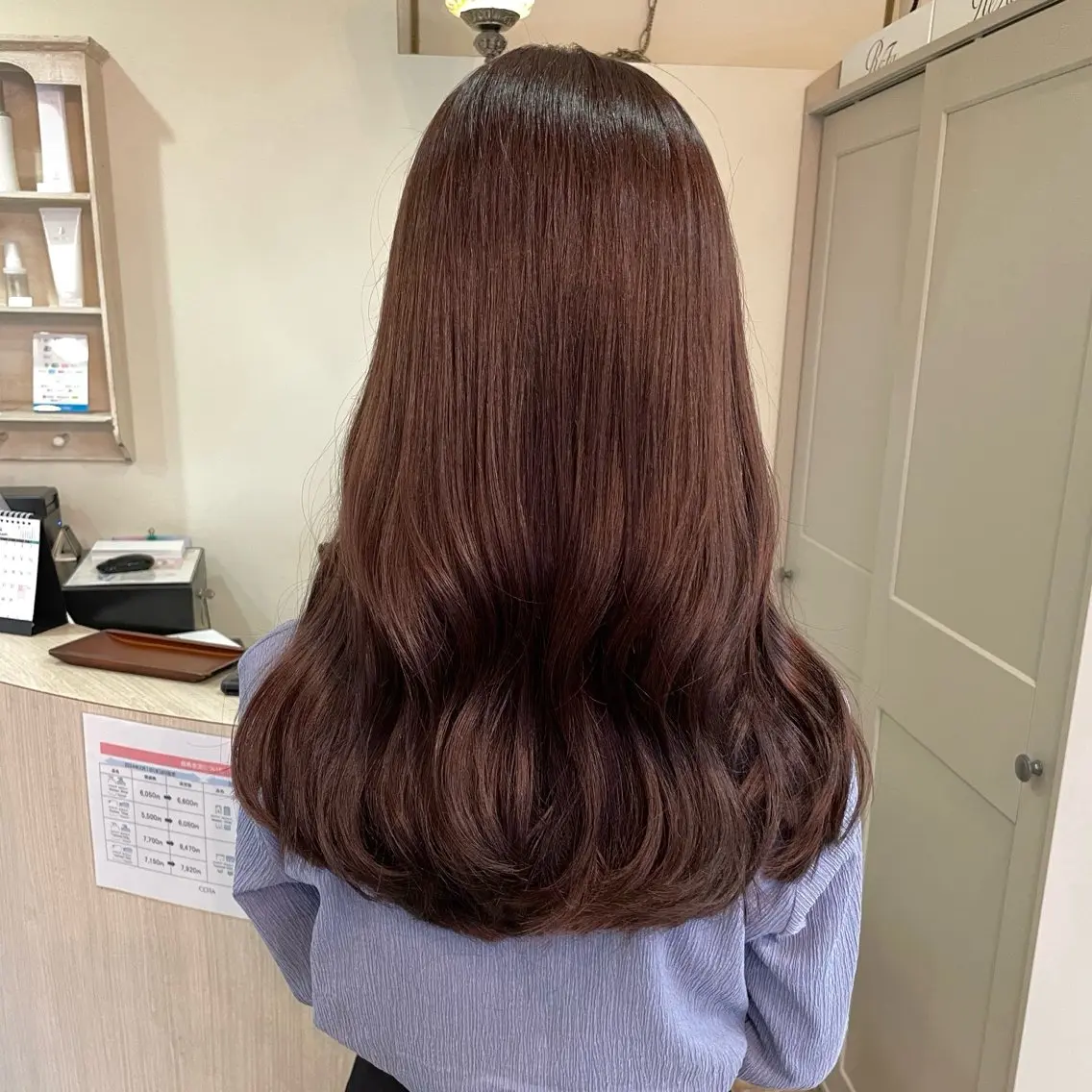 セミロング ラベンダーブラウン 【髪質改善】 Wakanaのヘアスタイル
