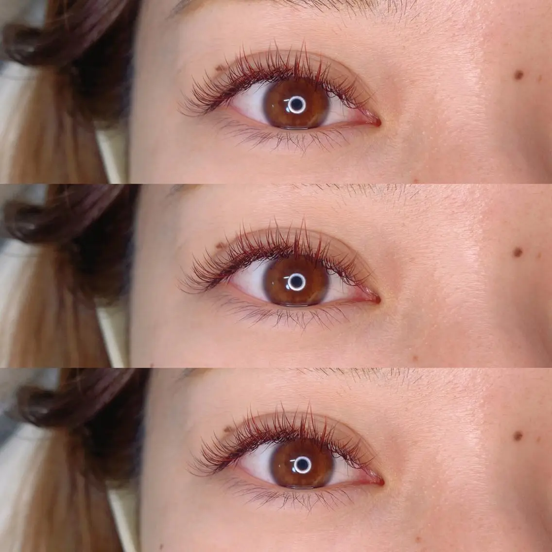 マツエク・マツパ カラーマツエク フラットラッシュ belle eyelashの眉毛・アイブロウイメージ