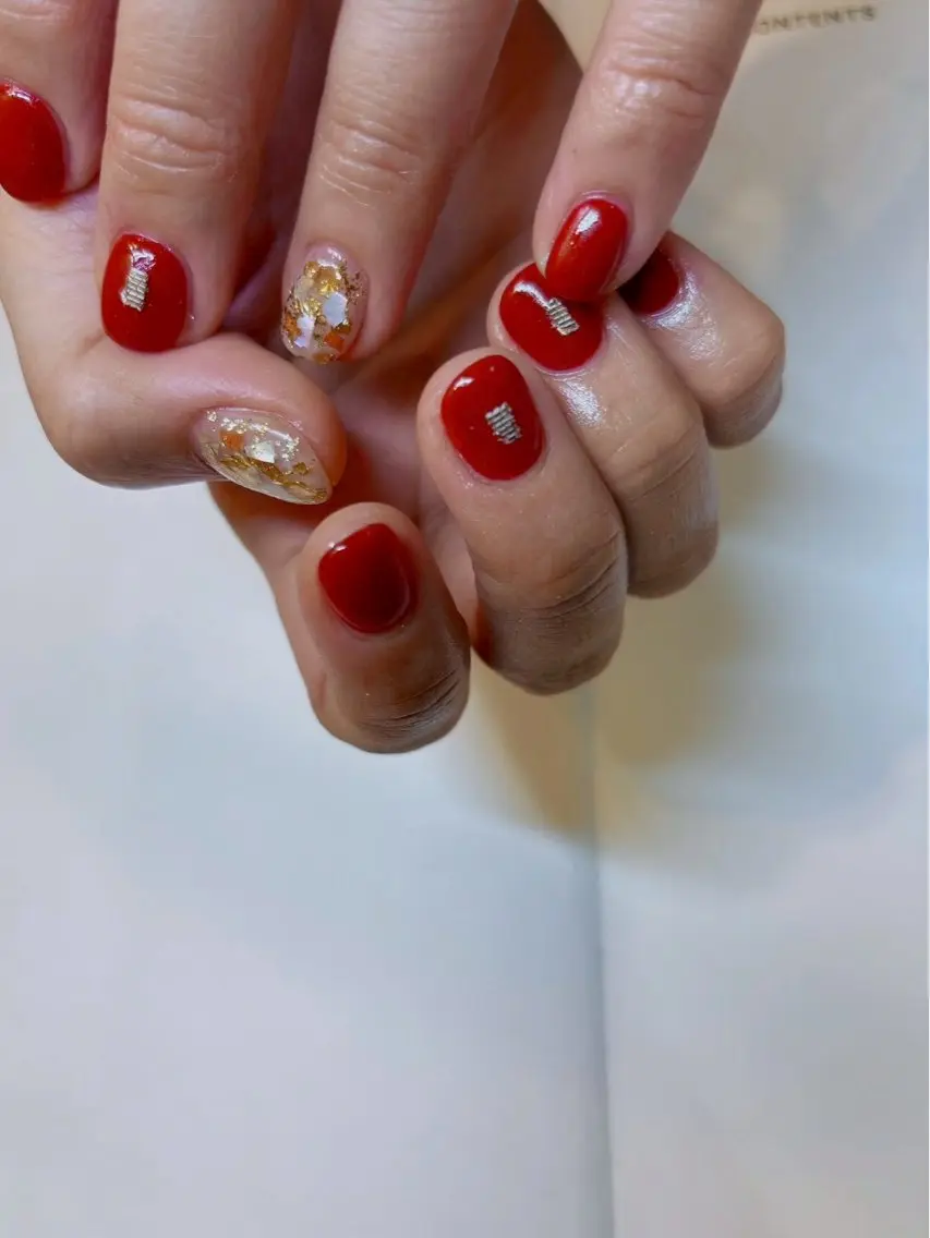 ネイル ハンドネイル Blue daisy 栄本店のネイルデザイン