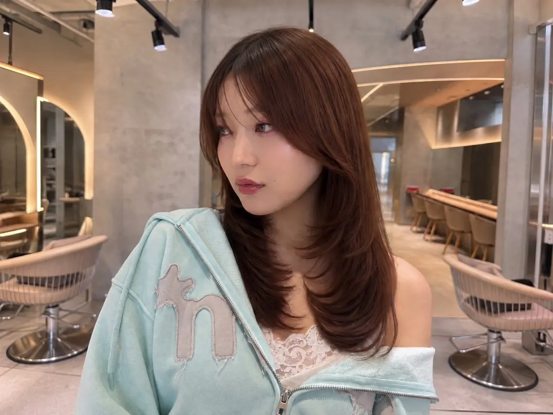 ロング カット ヘアカラー トリートメント 🦋高屋敷陸🦋 レイヤー/ハイトーンのヘアスタイル