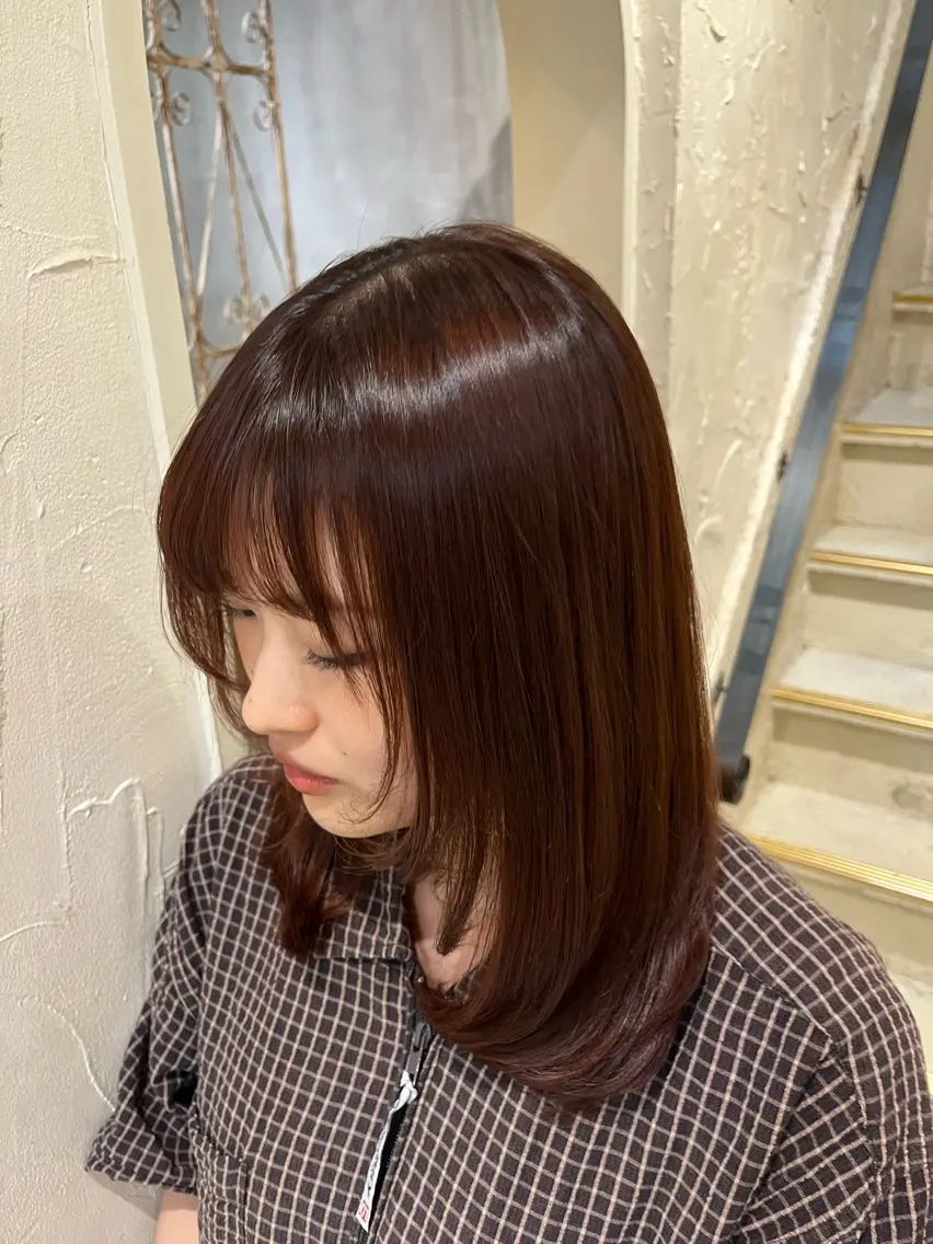ミディアム ヘアカラー 🔔belle表参道 /縮毛矯正 ようこのヘアスタイル