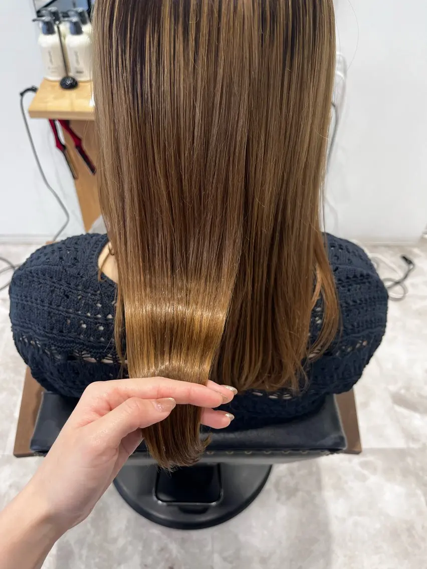 縮毛矯正 recipe la couleurりんかのヘアスタイル