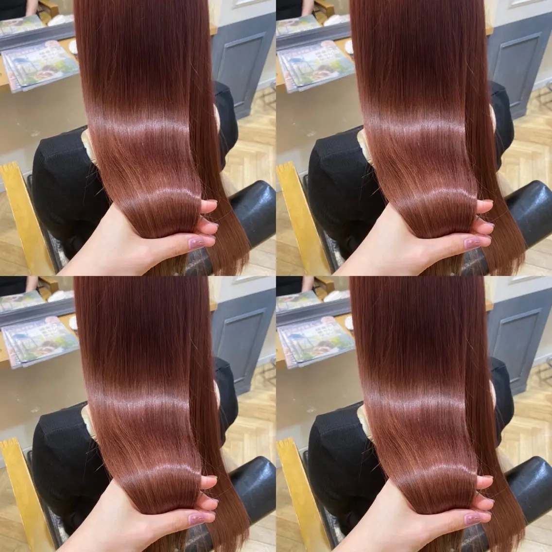 ロング カラー ヘアカラー トリートメント 艶髪×透明感カラー りこのヘアスタイル