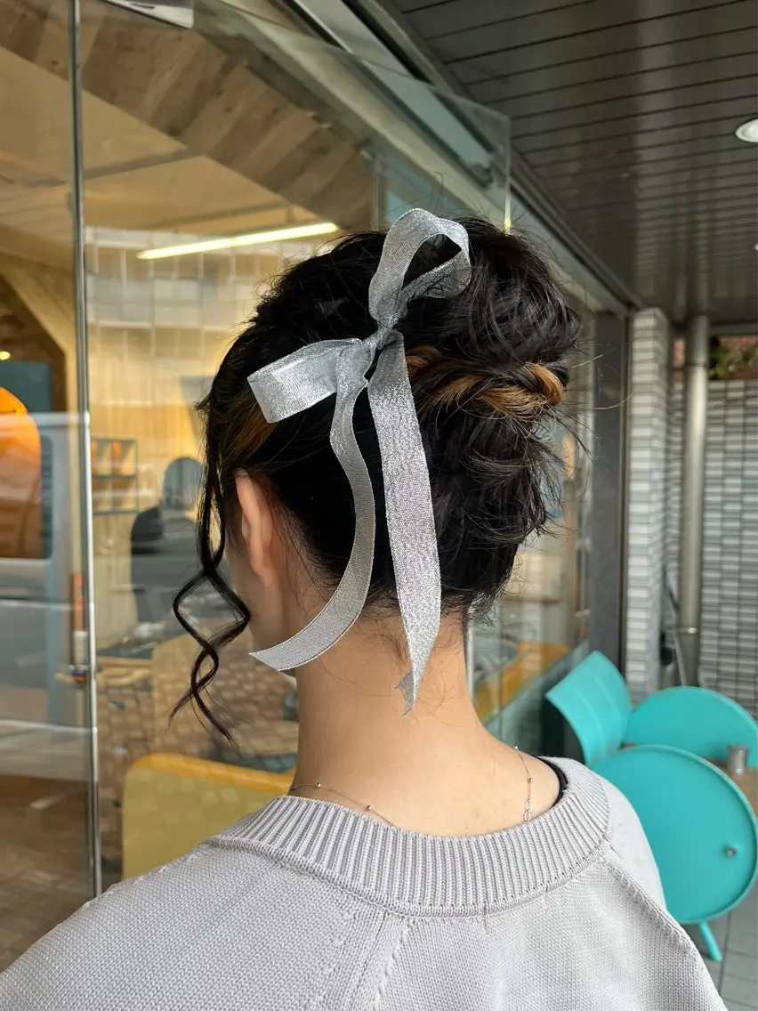 セミロング ヘアアレンジ ヘアセット IMARI /のヘアスタイル