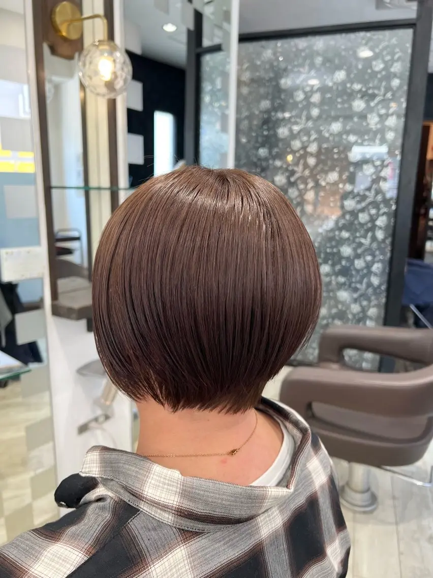 ショート カラー 透明感カラー kataoka ryotaのヘアスタイル