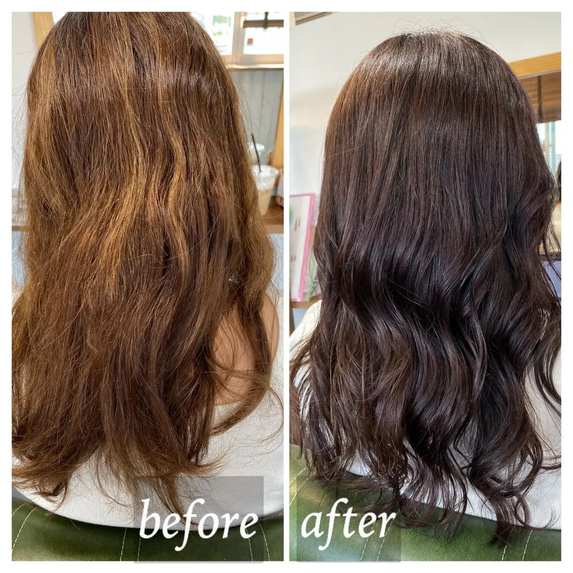 ミディアム カラー ヘアカラー トリートメント 田町駅徒歩5分 🌼fumiのヘアスタイル